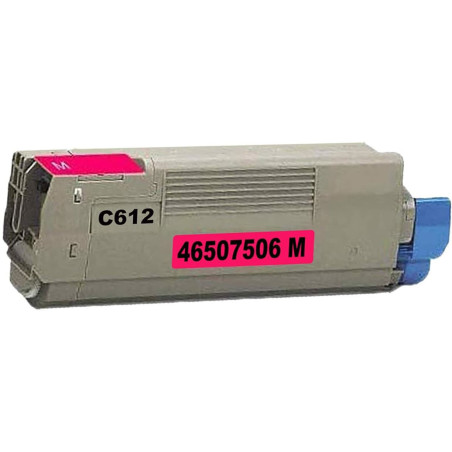 Toner OKI Compatível C612 Magenta