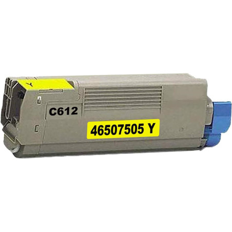 Toner OKI Compatível C612 Amarelo