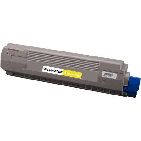 Toner OKI Compatível C801DN/C821DN Amarelo