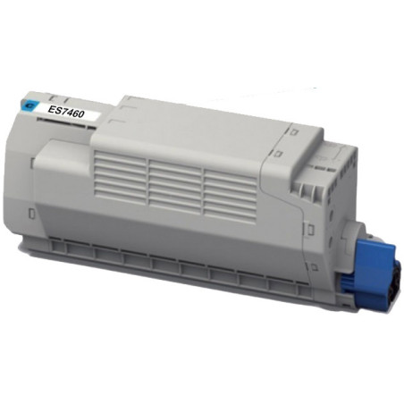 Toner OKI Compatível Executive ES7460/ES7470/ES7480 Azul