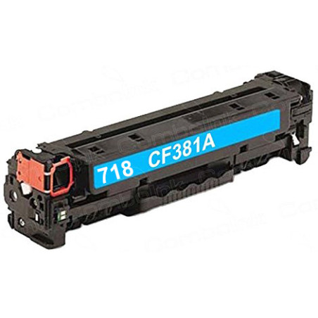 Toner Canon Compatível 718 Azul (CF381A)