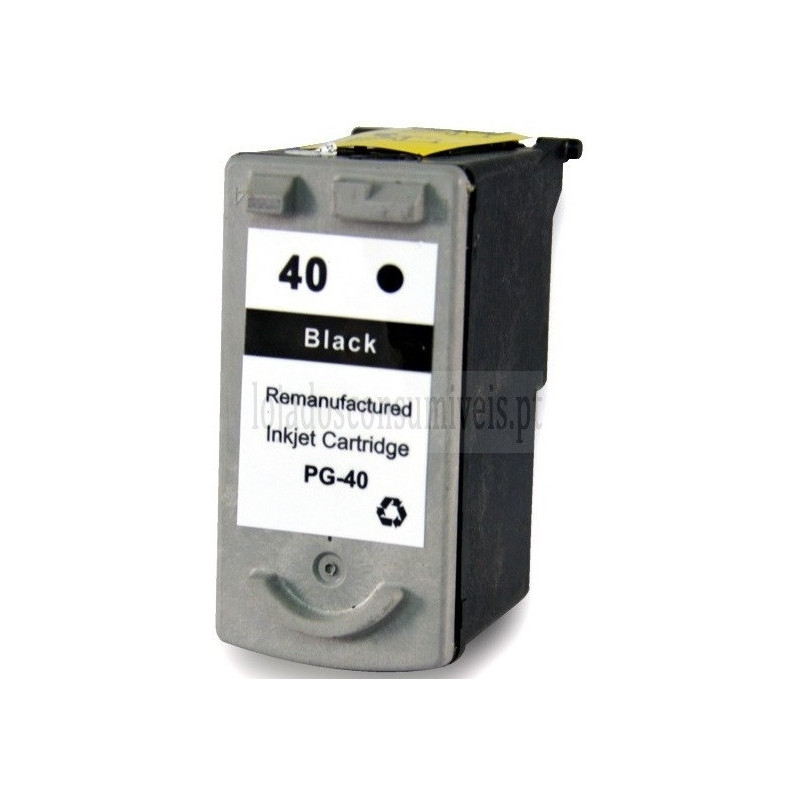 Tinteiro Canon Reciclado PG40/PG50/PG37 Preto