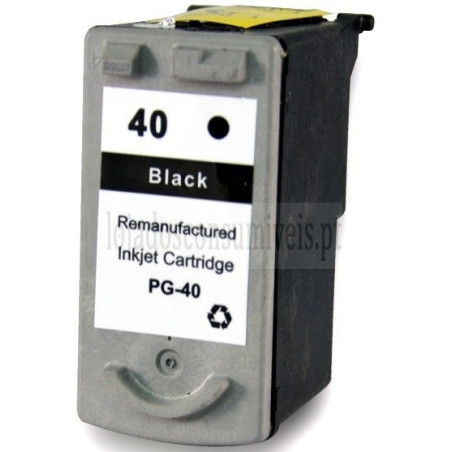Tinteiro Canon Reciclado PG40/PG50/PG37 Preto