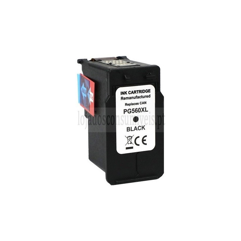 Tinteiro Canon Reciclado PG560XL Preto