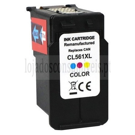 Tinteiro Canon Reciclado CL561XL Tricolor