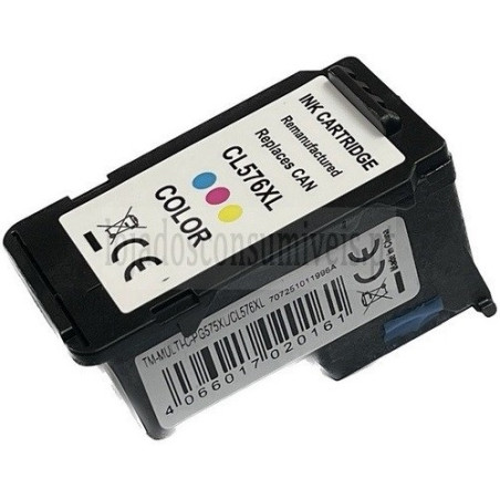 Tinteiro Canon Reciclado CL576XL Tricolor