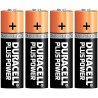 Pilhas Alcalinas Duracell LR06 (AA) 1.5V Plus Power - Pack 4