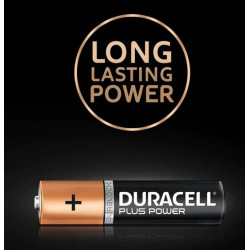 Pilhas Alcalinas Duracell LR06 (AA) 1.5V Plus Power - Pack 4