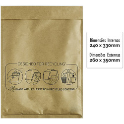 Envelope Almofadado com Bolhas Fellowes Bankers Box Nº 17 - Pack 10 unid.