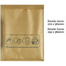 Envelope Almofadado com Bolhas Fellowes Bankers Box Nº 18 - Pack 10 unid.