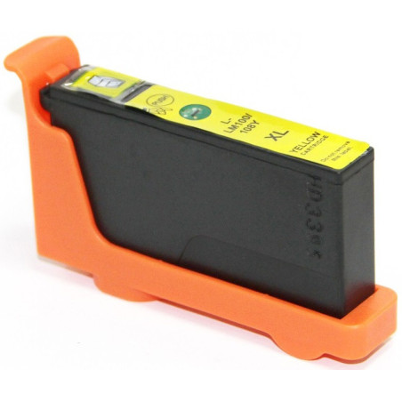 Tinteiro Lexmark Compatível 100XL (14N1071E/14N1095E/14N0902E/14N0922E) Amarelo