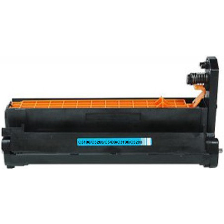 Tambor OKI Compatível C5100/C5200/C5400/C5250/C5450/C3100/C3200 Azul