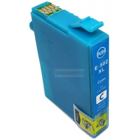 Tinteiro Epson Compatível 502XL (T02W2/T02V2) Azul