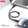 Cabo Lightning a USB-A XO NB247  – Carregamento Rápido – 6A – Branco