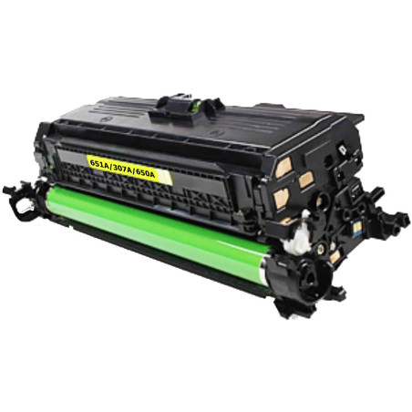 Toner HP Compatível Nº651A/307A/650A (CE342A/CE742A/CE272A) Amarelo