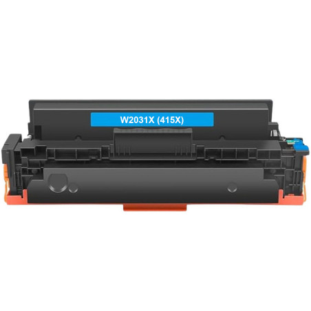 Toner HP Compatível Nº415X/415A (W2031X/W2031A) Azul