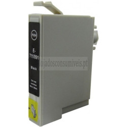 Tinteiro Epson Compatível T0711/T0891 Preto