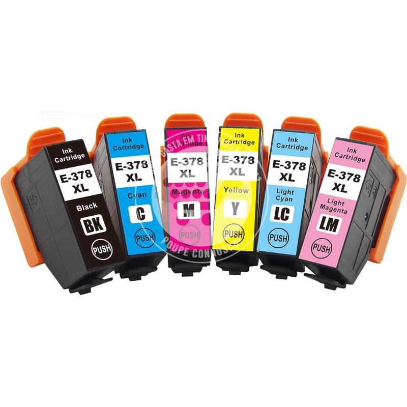 Conjunto 6 Tinteiros Epson Compatíveis 378XL (T3798)