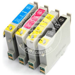 Conjunto 4 Tinteiros Epson Compatíveis T0441/2/3/4 (T0445)