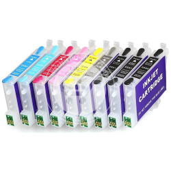 Conjunto 9 Tinteiros Epson Compativeis T0591-9