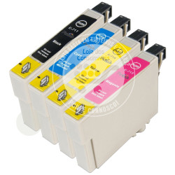 Conjunto 4 Tinteiros Epson Compatíveis T0711/2/3/4 (T0715/T0895)