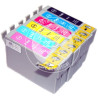 Conjunto 6 Tinteiros Epson Compatíveis T0801/2/3/4/5/6 (T0807)