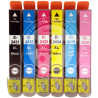 Conjunto 6 Tinteiros Epson Compatíveis T2431/2/3/4/5/6 (T2428) - 24XL