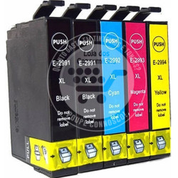 Conjunto 5 Tinteiros Epson Compatíveis 29XL