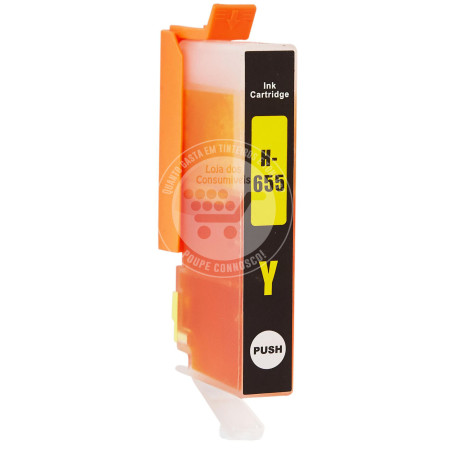 Tinteiro HP Compatível 655 (CZ112AE) Amarelo