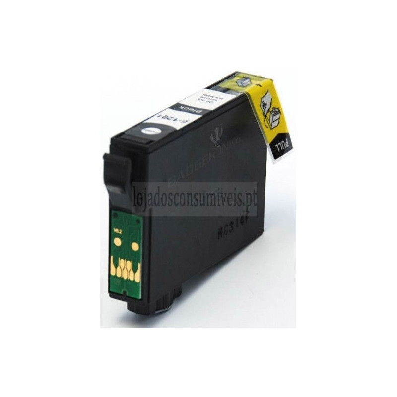 Tinteiro Epson Compatível T1281 Preto Tinteiro Epson Compatível T1281 Preto