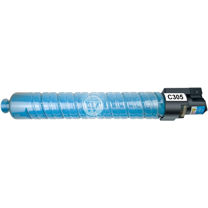 Toner Compatível Ricoh Aficio MP-C305/MP-C305SPF Azul