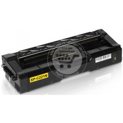 Toner Compatível Ricoh Aficio SP-C221N Amarelo