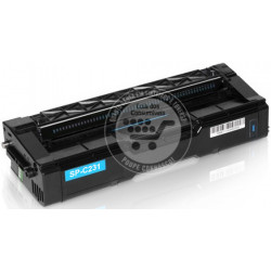 Toner Compatível Ricoh Aficio SPC231/SPC232/SPC242/SPC310/ SPC311/SPC312/SPC320/SPC342 Azul