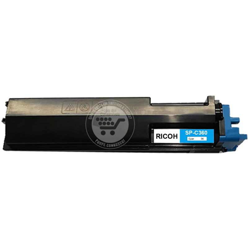 Toner Compatível Ricoh Aficio SP-C360/SP-C361 Azul