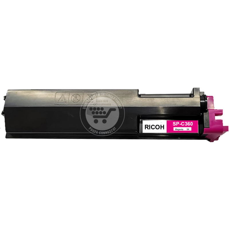 Toner Compatível Ricoh Aficio SP-C360/SP-C361 Magenta