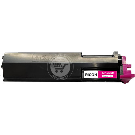 Toner Compatível Ricoh Aficio SP-C360/SP-C361 Magenta