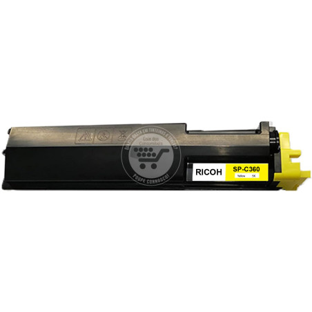 Toner Compatível Ricoh Aficio SP-C360/SP-C361 Amarelo