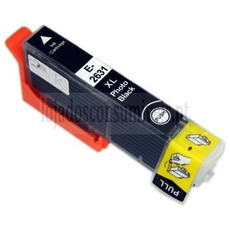 Tinteiro Epson Compatível T2631/T2611 (26XL) Preto Foto