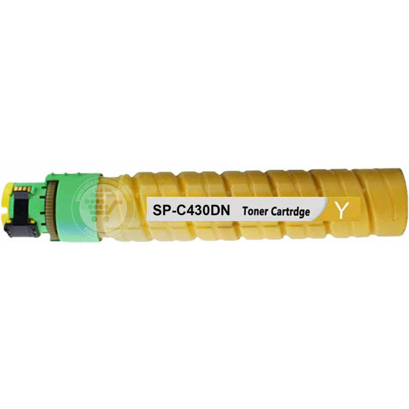 Toner Compatível Ricoh Aficio SP-C430DN/SP-C431DN/SP-C440DN Amarelo