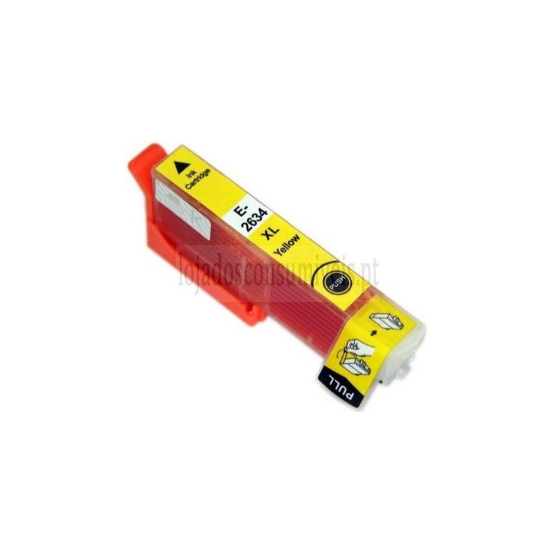 Tinteiro Epson Compatível T2634/T2614 (26XL) Amarelo