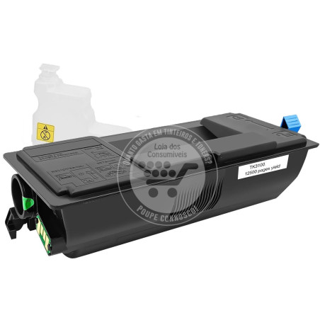 Toner Kyocera Compatível TK3100/TK3110/TK3130 Preto