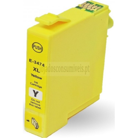 Tinteiro Epson Compativel T3474/T3464 (34XL) Amarelo