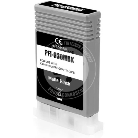Tinteiro Canon Compatível PFI030 Preto Mate