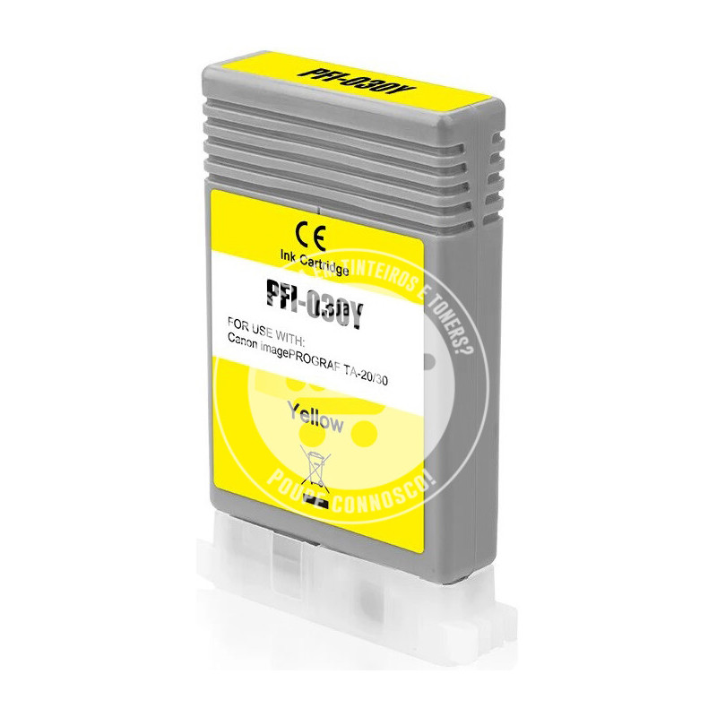 Tinteiro Canon Compatível PFI030 Amarelo