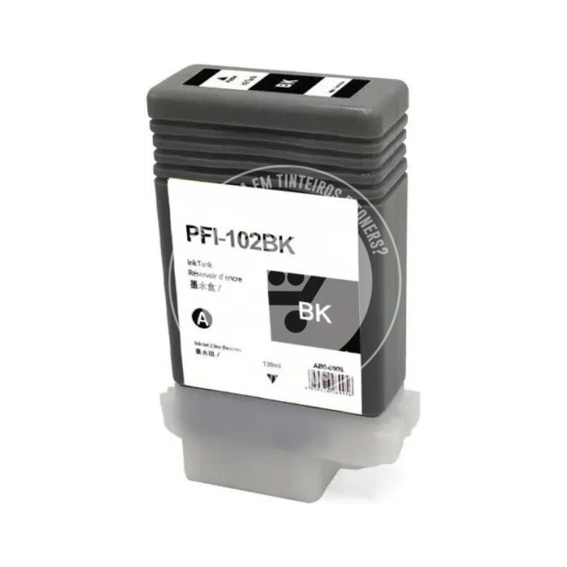 Tinteiro Canon Compatível PFI102 Preto