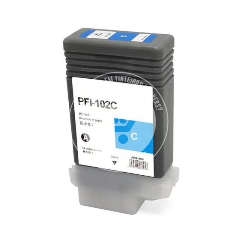 Tinteiro Canon Compatível PFI102 Azul