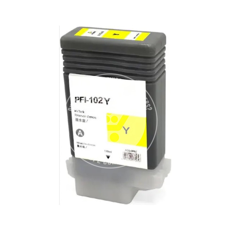 Tinteiro Canon Compatível PFI102 Amarelo