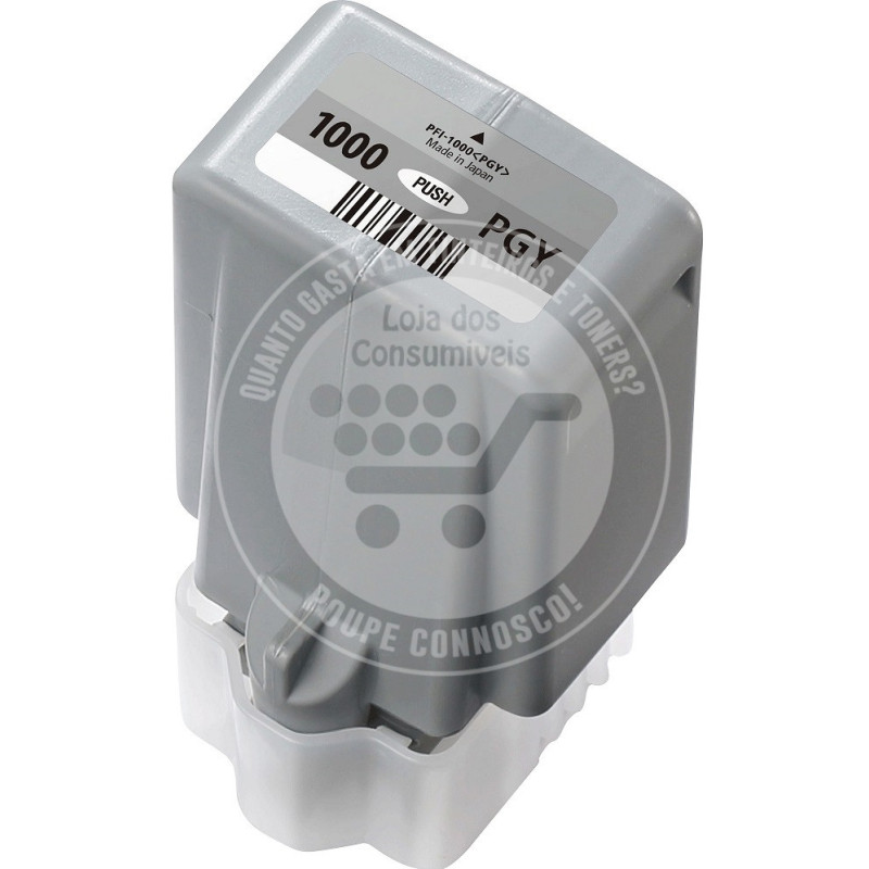 Tinteiro Canon Compatível PFI1000 Cinzento Foto