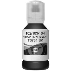 Tinta Epson Compatível 102/103/104/105/107/T6641/T6731 Preto