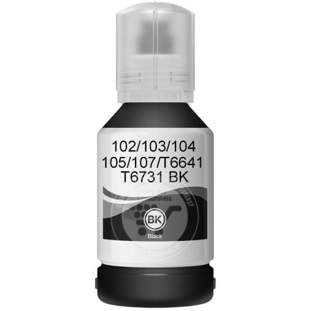 Tinta Epson Compatível 102/103/104/105/107/T6641/T6731 Preto